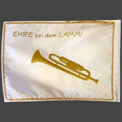 L Flagge: Ehre sei dem Lamm!