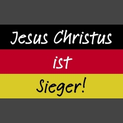 Deutschlandfahne Jesus...