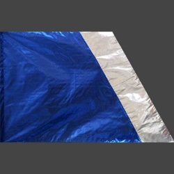 Flagge blau/Silber