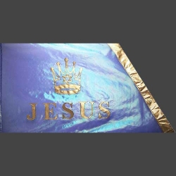 XL Flagge Jesus Krone