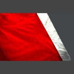 XL Flagge rot/silber