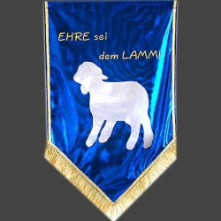 Banner: Ehre sei dem Lamm!