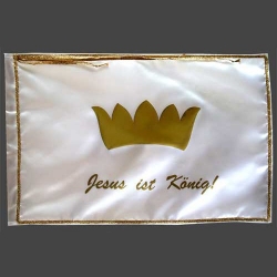 L Flagge: Jesus ist König!